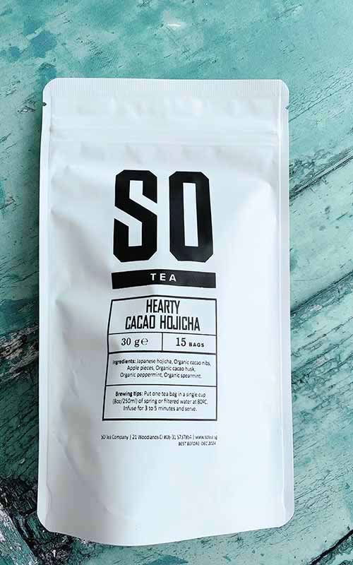 Hearty Cacao Hojicha - support a cheerful mood & healthy heart.