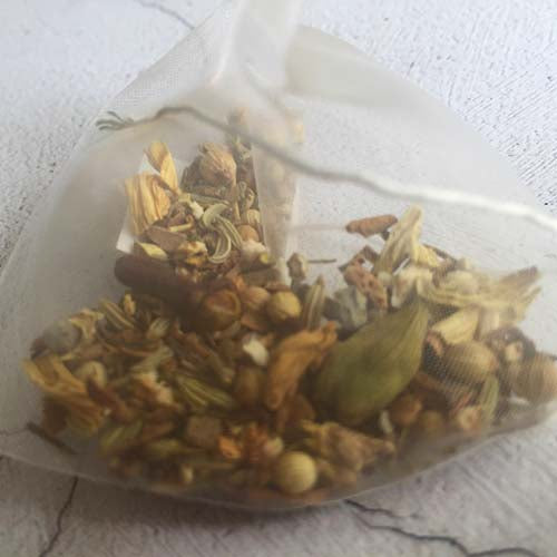 organic herbal relief tea bag